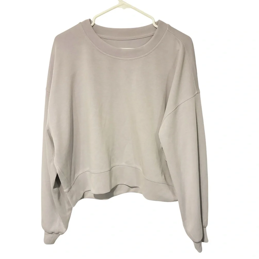 Lululemon Perfectly Oversized Cropped Crew SOFTSTREME Size 10 Sweatshirt